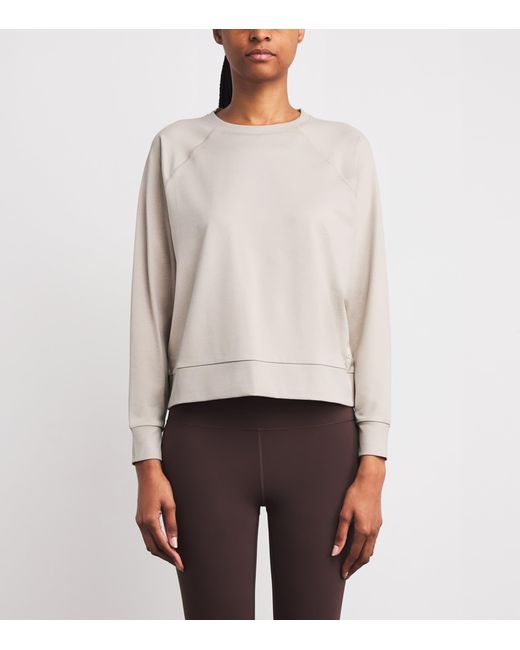 vuori White Long-Sleeve Halo Sweatshirt