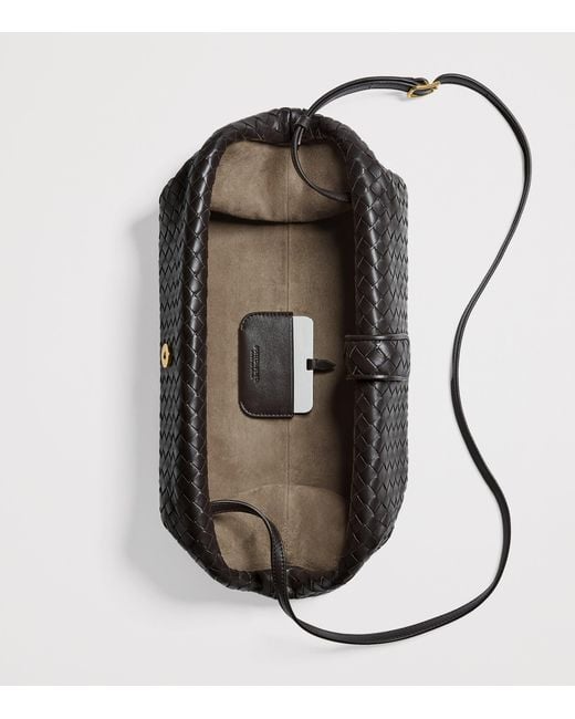 Bottega Veneta Black Leather Lauren 1980 Clutch Bag