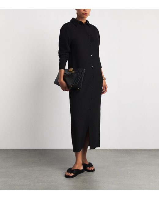Almada Label Black Nile Shirt Dress