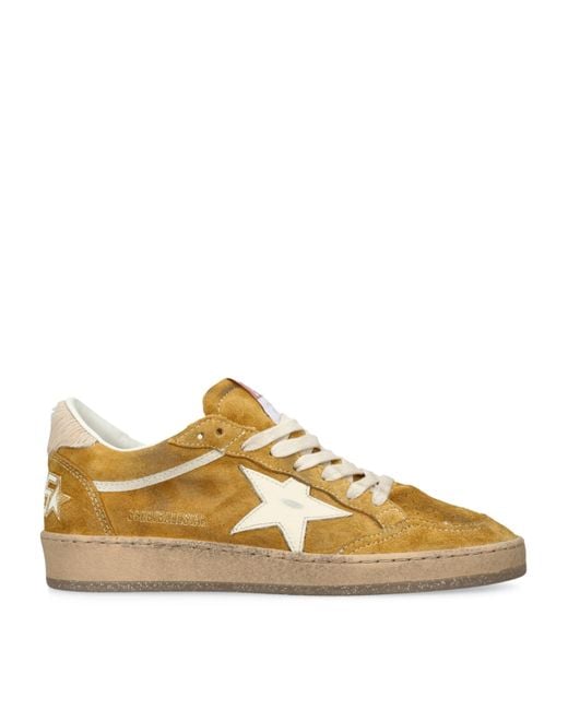 Golden Goose Deluxe Brand Yellow Suede Ball Star Sneakers