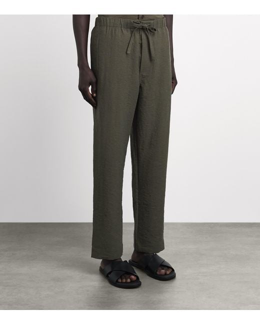Commas Green Drawstring Resort Trousers for men