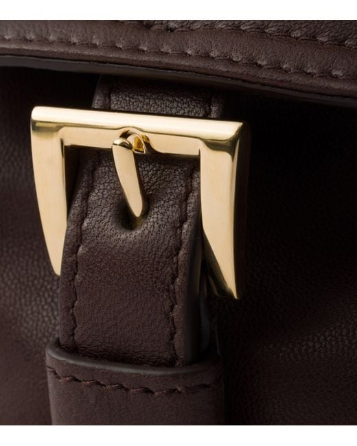 Prada Brown Small Leather Explore Shoulder Bag
