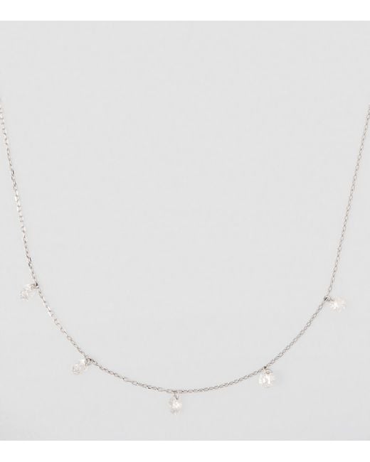 PERSÉE White And Diamond 5-Stone Danaé Necklace