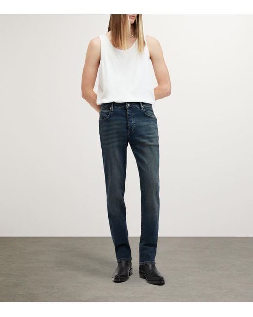 AllSaints Blue Sid Slim Jeans for men