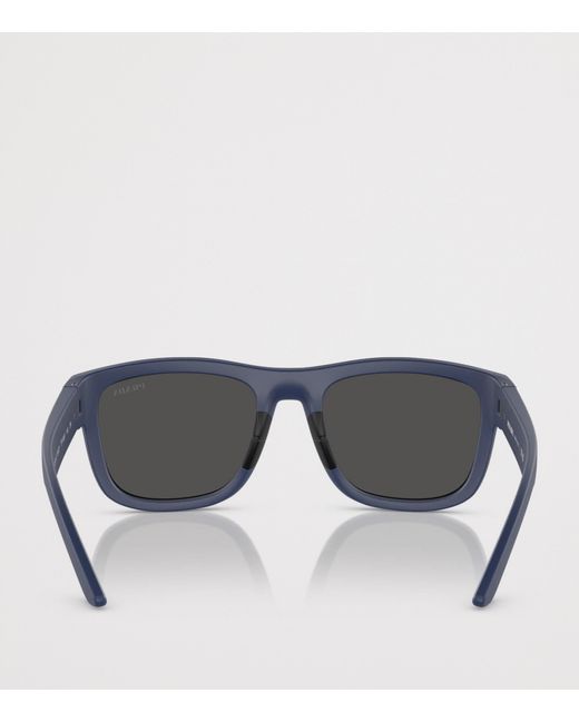 Prada Linea Rossa Gray Nylon Pillow Sunglasses for men