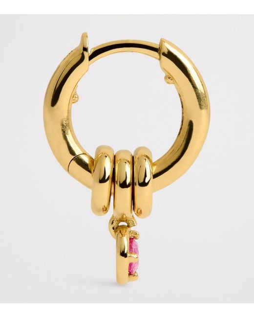 Spinelli Kilcollin Metallic And Sapphire Zahra Hoop Earrings