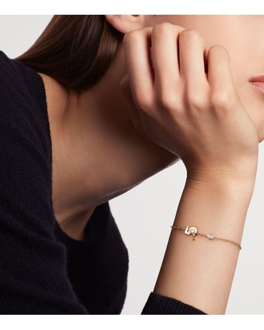 Chanel Metallic And Diamond Extrait De N°5 Bracelet
