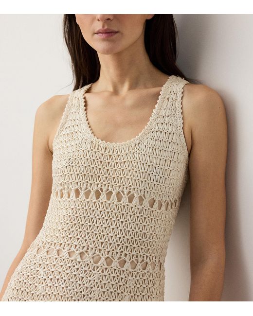 Ralph Lauren Natural Cotton Solana Midi Dress