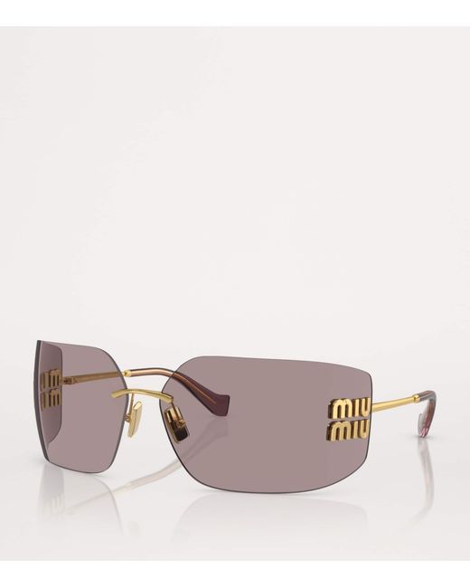 Miu Miu Gray Mu 54Ys Gld Shn Brn