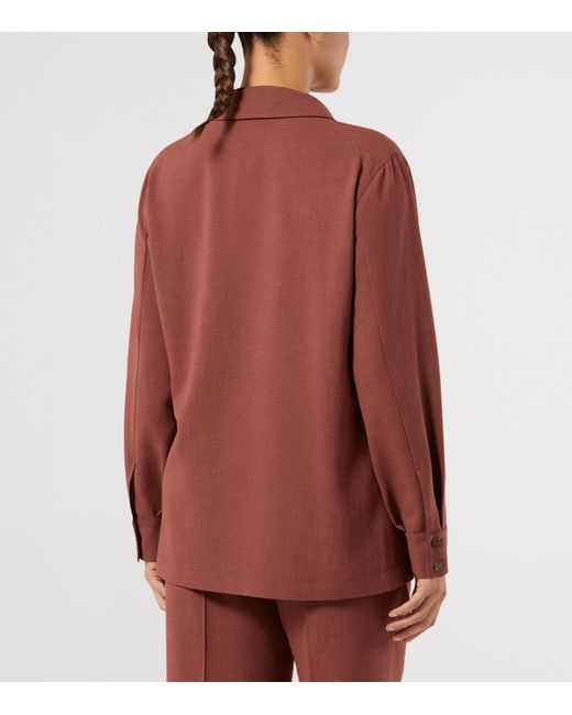 Marina Rinaldi Red Long-Sleeve Tunic