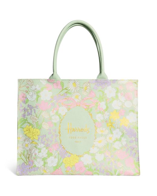 Harrods Yellow Spring Tote Bag