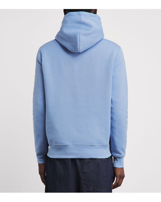 Polo Ralph Lauren Blue Cotton-Blend Polo Bear Hoodie for men