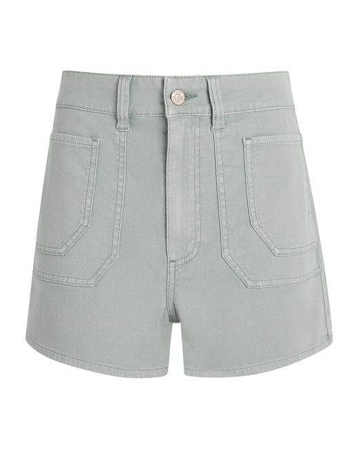 PAIGE Gray Laken Denim Shorts