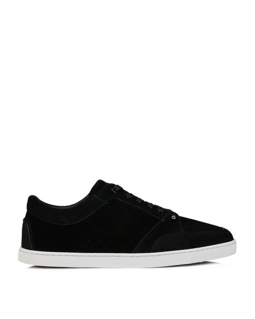 Christian Louboutin Black Chambelisneak Crosta Calf Leather Sneakers for men