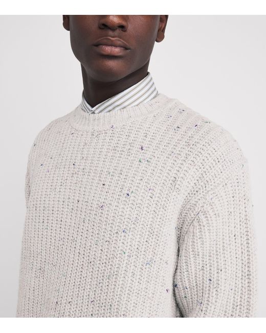 Wax London White Wool-Blend Wilde Sweater for men