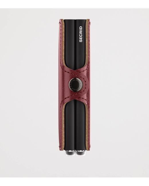 Secrid Purple Basco Leather Twinwallet for men