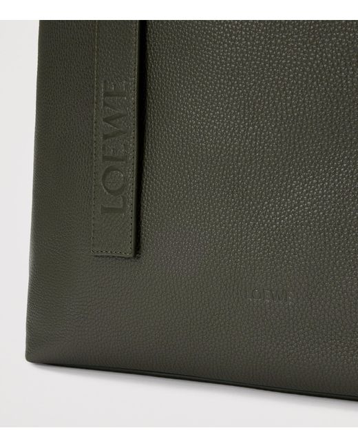 Loewe Green Grained Calfskin Loop Tote Bag for men