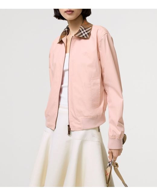 Burberry Pink Cotton Gabardine Jacket