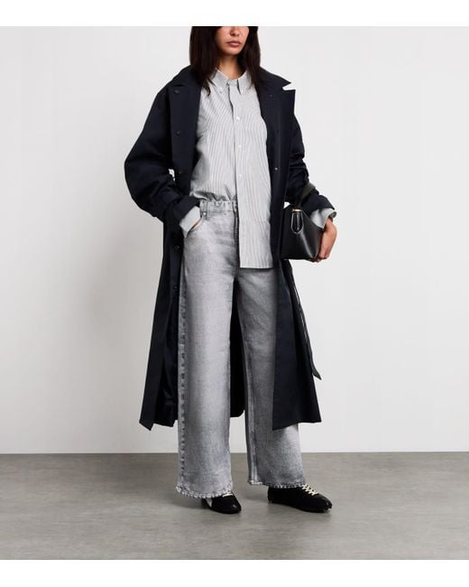 Rag & Bone Gray Miramar Sofie Ankle-Length Trousers