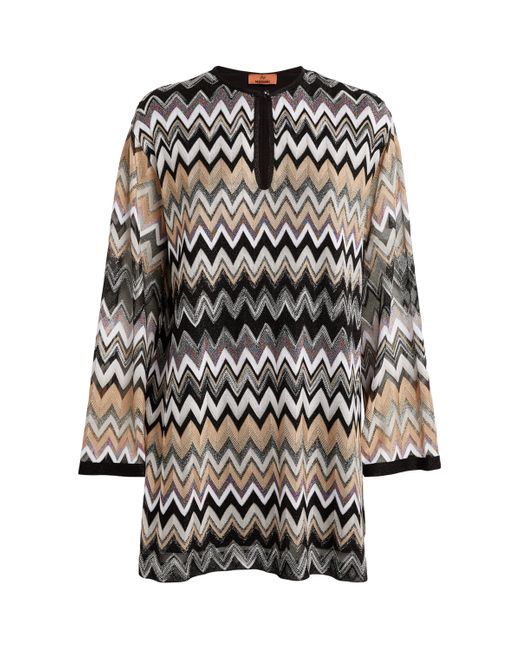 Missoni Black Zigzag Long-Sleeve Top