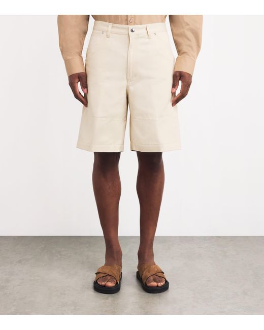 Moncler Natural Organic Cotton Bermuda Shorts for men