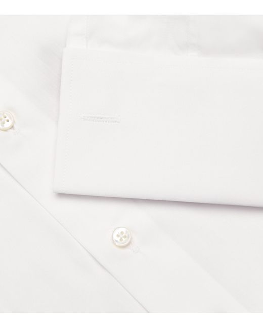 Canali White Egyptian Cotton Slim-Fit Shirt for men