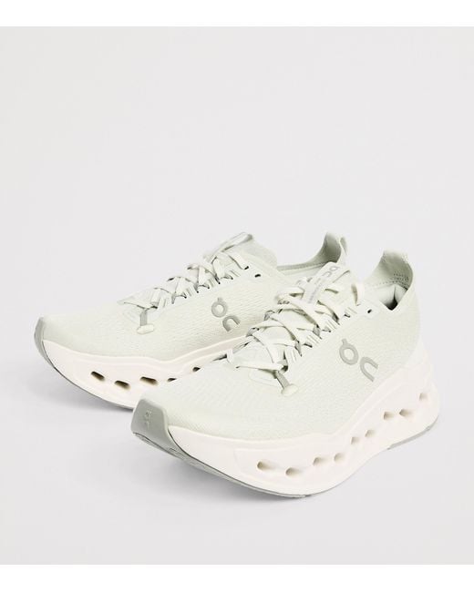 On Shoes White Cloudsurfer Max Trainers