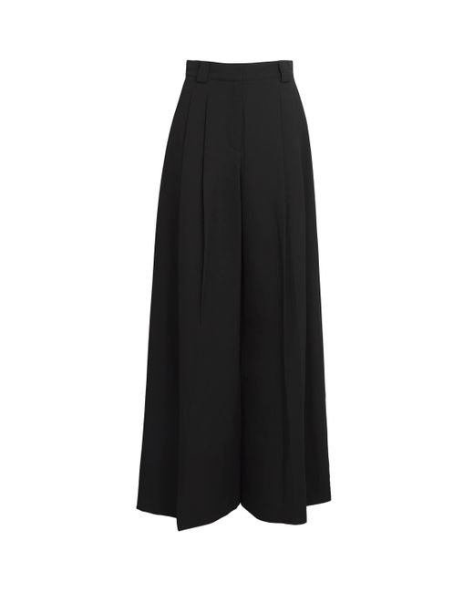 Alexander Wang Black Wool Wide-Leg Trousers