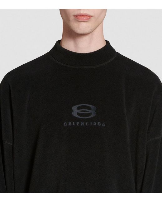 Balenciaga Black Crew-neck Sweater for men