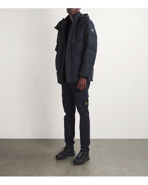 Moose Knuckles Down Cloud Puffer Jacket In Blue For Men Lyst