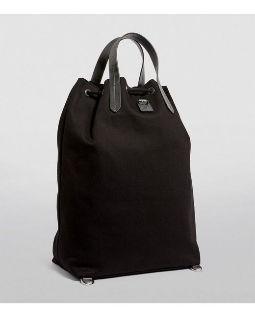 Emporio Armani Black Canvas Cross-body Bag for men