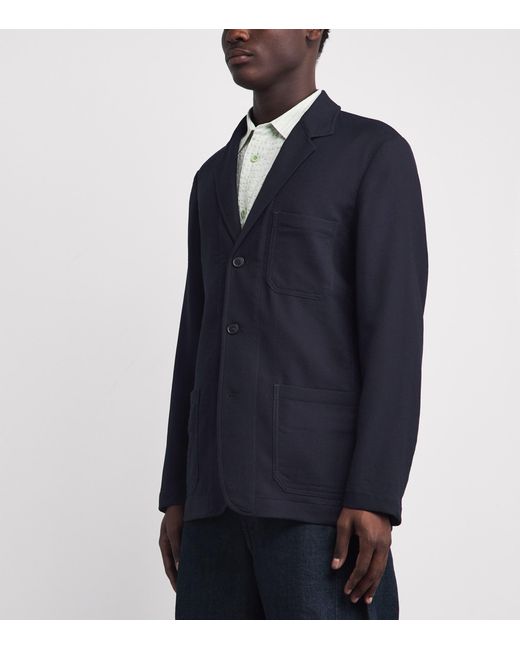 Paul Smith Blue Wool-Blend Unstructured Blazer for men