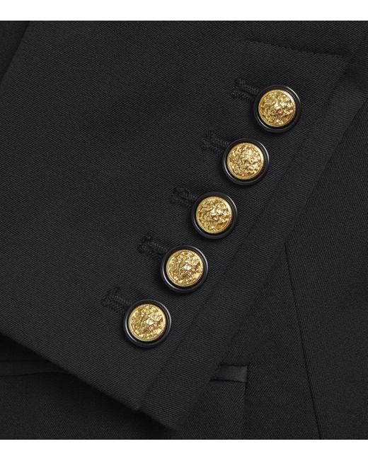 L'Agence Black Satin Imogen Blazer