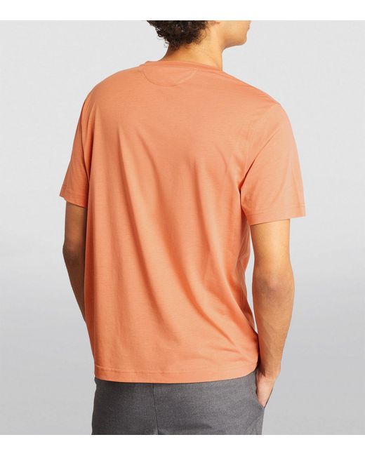 Pal Zileri Orange Jersey T-shirt for men