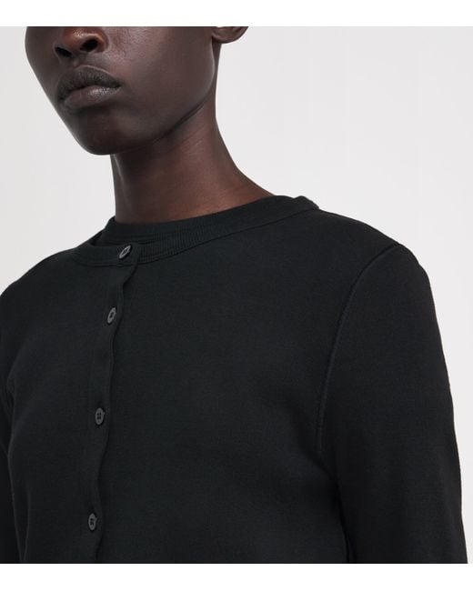 The Row Black Gretas Cotton Top