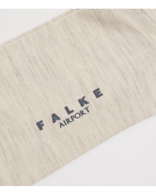 Falke White Wool-Blend Airport Socks for men