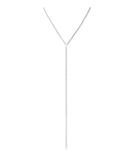 SHAY White And Diamond Thread Y Necklace