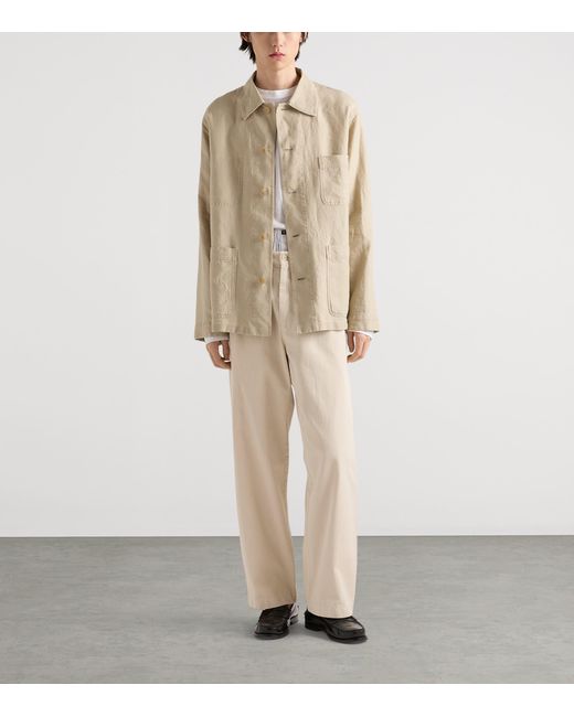 Prada Natural Linen Worker Jacket for men