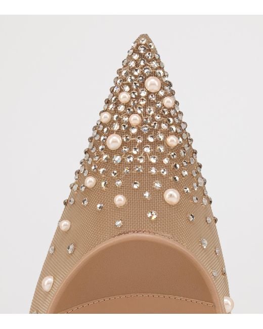 Christian Louboutin Natural Miss Z Degrastrass Leather Pumps 100