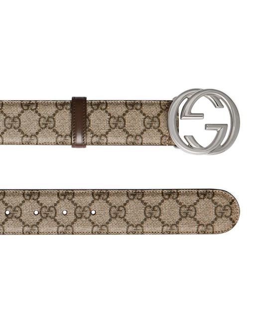 Gucci Natural Gg Supreme Belt for men