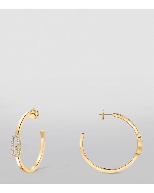 Messika Metallic Move Uno And Diamond Hoop Earrings