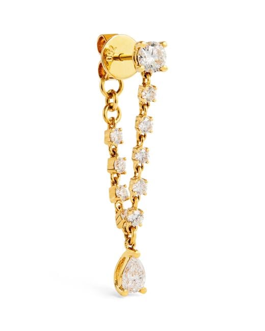 Anita Ko Metallic And Diamond Olivia Single Earring