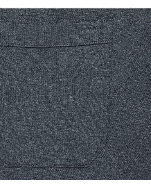 Derek Rose Blue Micromodal Lounge Trousers for men