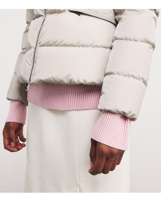 Moncler Gray Down Avoce Puffer Jacket