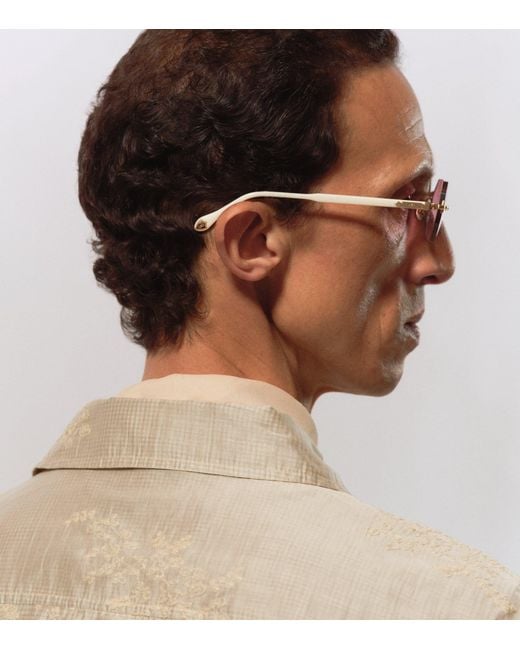 Matsuda Pink M5010 Octagonal Sunglasses for men