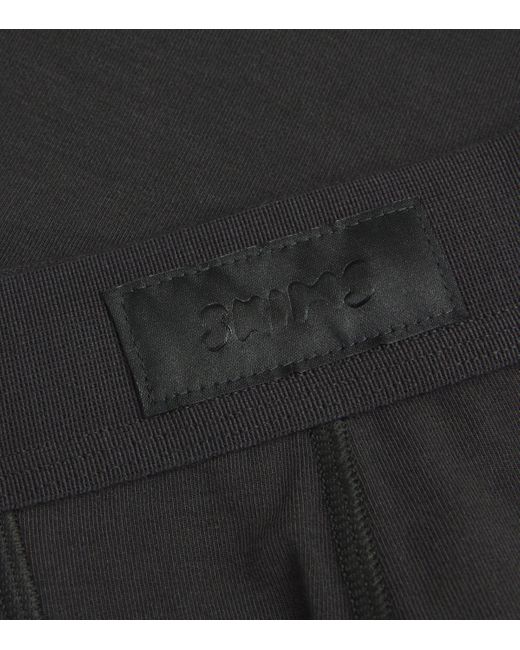Skims Black Stretch-Cotton Boxers for men