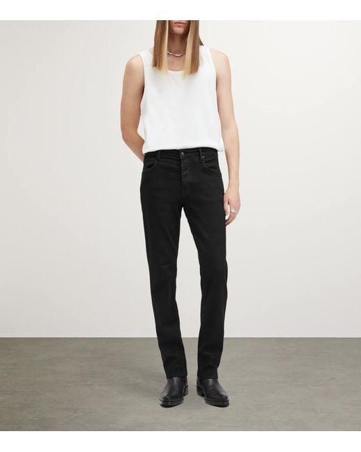 AllSaints Black Sid Slim Jeans for men