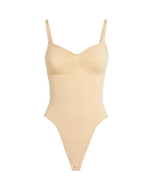 Skims Natural Seamless Sculpt Thong Bodysuit