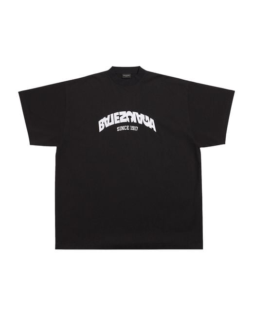 Balenciaga Black Oversized Logo T-shirt