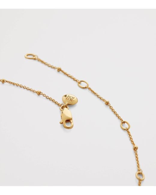 Monica Vinader Metallic Vermeil Beaded Chain Necklace
